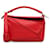 Rote Loewe mittelgroße Puzzle-Tasche Leder  ref.1300571