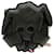 Porte-cartes noir Louis Vuitton Grace Coddington Epi Catogram Dog Cuir  ref.1300576