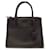 Black Prada Studded Saffiano and City Calf Paradigme Satchel Leather  ref.1300585