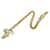 Goldfarbene Chanel-Halskette mit Anhänger „Afrikakarte“ aus Kunstperlen und Strasssteinen Golden  ref.1300605
