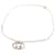 Silberne Gucci-Halskette mit ineinandergreifendem G-Anhänger Geld  ref.1300614