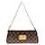 Brown Louis Vuitton Damier Ebene Eva Satchel Cloth  ref.1300636
