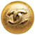 Broche Chanel CC dorée Métal  ref.1300655