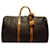 Keepall Portaoggetti con monogramma Louis Vuitton marrone 50 Borsa da viaggio Pelle  ref.1300671