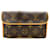Bolsa Louis Vuitton Monograma Pochette Florentina Marrom Couro  ref.1300680