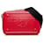 Dolce & Gabbana Bolsa crossbody vermelha Dolce&Gabbana com logotipo em relevo Vermelho Couro  ref.1300703