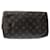 Braunes Louis Vuitton Monogramm Speedy 25 Boston-Tasche Leder  ref.1300717