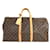 Marrom Louis Vuitton Monograma Keepall Bandouliere 55 Mala de viagem Couro  ref.1300722