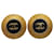 Pendientes de clip Chanel CC dorados Chapado en oro  ref.1300729