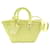 Bolso satchel Bistro Panier XS de charol Balenciaga amarillo Cuero  ref.1300737