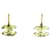 Gold Chanel CC Resin Hook Earrings Golden Plastic  ref.1300741