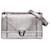 Silver Dior Patent Microcannage Diorama Crossbody Bag Silvery Leather  ref.1300745