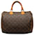 Monograma Speedy Brown Louis Vuitton 30 Saco de Boston Marrom Couro  ref.1300754