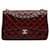 Burgundy Chanel Jumbo Classic Patent Double Flap Shoulder Bag Dark red Leather  ref.1300765
