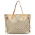 White Louis Vuitton Damier Azur Neverfull MM Tote Bag Leather  ref.1300775
