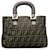 Brown Fendi Zucca Twins Handbag Leather  ref.1300783