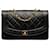 Schwarze Chanel-Umhängetasche Diana aus mittelgroßem Lammleder mit Klappe  ref.1300794