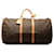 Keepall marrom do monograma Louis Vuitton 60 Mala de viagem Couro  ref.1300801