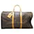 Braunes Louis Vuitton-Monogramm Keepall Bandouliere 55 Reisetasche Leder  ref.1300811