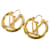 Boucles d'oreilles Louis Vuitton Louise Hoop GM dorées Or jaune  ref.1300815