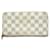White Louis Vuitton Damier Azur Zippy Wallet Cloth  ref.1300819