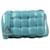 Bolsa tiracolo tipo cassete acolchoada em couro turquesa Bottega Veneta Azul  ref.1300827