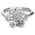 Bulgari Bvlgari Vintage Diamant-Clusterring in Blütenform aus Platin 1 ctw Silber Metallisch Metall  ref.1300952