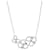 TIFFANY & CO. Papierblumen-Halskette mit Diamanten und Tansanit in Platin Silber Metallisch Metall  ref.1300962