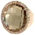 Roberto Coin Quartzo Diamante forrado Anel em 18K Yellow Gold 0.95 ctw Prata Metálico Metal  ref.1300981