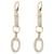 Autre Marque Ippolita Stardust Oval Link Drop Diamond Earring in 18k yellow gold 4.24 ctw Silvery Metallic Metal  ref.1300986