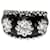 Anel Coquetel Vintage Chanel Diamante e Esmaltado em 18ouro branco kt 0.9 ctw Prata Metálico Metal  ref.1301000