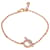 Bracciale Hermès Finesse con diamanti in 18k Rose Gold 0.55 ctw Metallico Metallo Oro rosa  ref.1301004