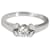 Anello di fidanzamento con diamante Cartier Ballerine in platino F VS2 0.23 Argento Metallico Metallo  ref.1301029