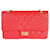 Ristampa in caviale trapuntato rosso Chanel 2.55 227 Flap Bag rivestito Pelle  ref.1301050