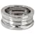 Bulgari Bvlgari B.Zero1 Three-Band Ring in 18K white gold Silvery Metallic Metal  ref.1301078
