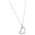 Piaget-Diamant-Herz-Halskette in 18K Weißgold 0.24 ctw Silber Metallisch Metall  ref.1301095