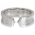 Cartier C de Cartier Band in 18K White Gold with Brushed Gold Center Silvery Metallic Metal  ref.1301099