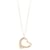 TIFFANY & CO. Elsa Peretti Diamond Open Heart Pendant in 18k yellow gold 1 ctw Silvery Metallic Metal  ref.1301115