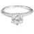 Tiffany & Co TIFFANY Y COMPAÑIA. Anillo de compromiso de diamantes en platino F VS1 16 por cierto Plata Metálico Metal  ref.1301116
