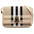 Burberry Brown Canvas Check TB Crossbody Beige Leather Cloth Pony-style calfskin Cloth  ref.1301186