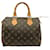 Louis Vuitton Brown Monogram Speedy 25 Leather Cloth  ref.1301242