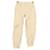 Pantalon courbe élastiqué en toile lavée Ganni en coton beige  ref.1301326