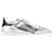 Isabel Marant Bryce Sneakers in Silver Leather Silvery Metallic  ref.1301327