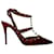 Zapatos de salón Rockstud enjaulados con estampado de leopardo Valentino Garavani en piel de becerro roja Cuero  ref.1301347