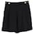 Shorts de cintura alta com detalhes de botão Diane von Furstenberg em lã preta Preto  ref.1301352