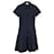 Michael Kors Micheal Kors Pleated Short Sleeve Dress in Navy Blue Cotton  ref.1301354