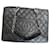 Chanel Einkaufen Schwarz Leder  ref.1301372