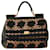 Dolce & Gabbana Sizilien Schulterhandtasche aus schwarzem Kalbsleder und handbestickt.  ref.1301385