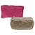 Prada pouch nylon 2Set Pink Gray Auth bs12177 Grey  ref.1301427