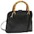 GUCCI Bamboo Hand Bag Leather 2way Black 000 2122 0290 auth 68017  ref.1301480